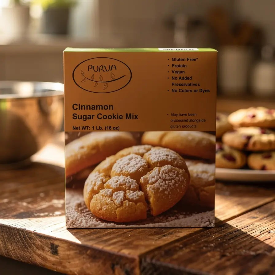 Gluten-Free Cinnamon Sugar Cookie Mix | Easy Gourmet Baking | PURVA PURVA