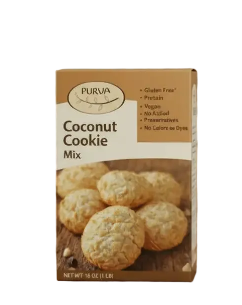 Gluten-Free Coconut Cookie Mix | Easy Gourmet Baking | PURVA PURVA