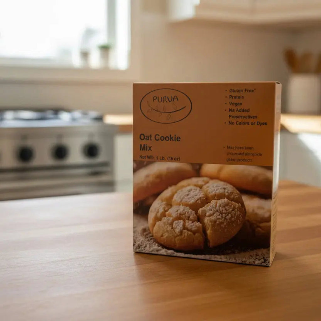 Gluten-Free Oat & Chickpea Cookie Mix | Easy Gourmet Baking | PURVA PURVA