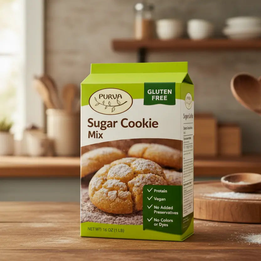 Gluten-Free Sugar Cookie Mix | Easy Gourmet Baking | PURVA PURVA